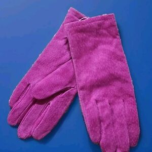 NWT Grandoe for Gantos VTG Suede gloves Color orchid purple 💜 Size L